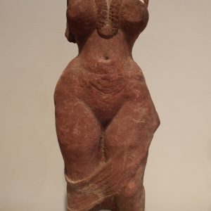 thumbnail of Yakshi Torso from Mathura region. medium: red sandstone. date: 1st century A.D.