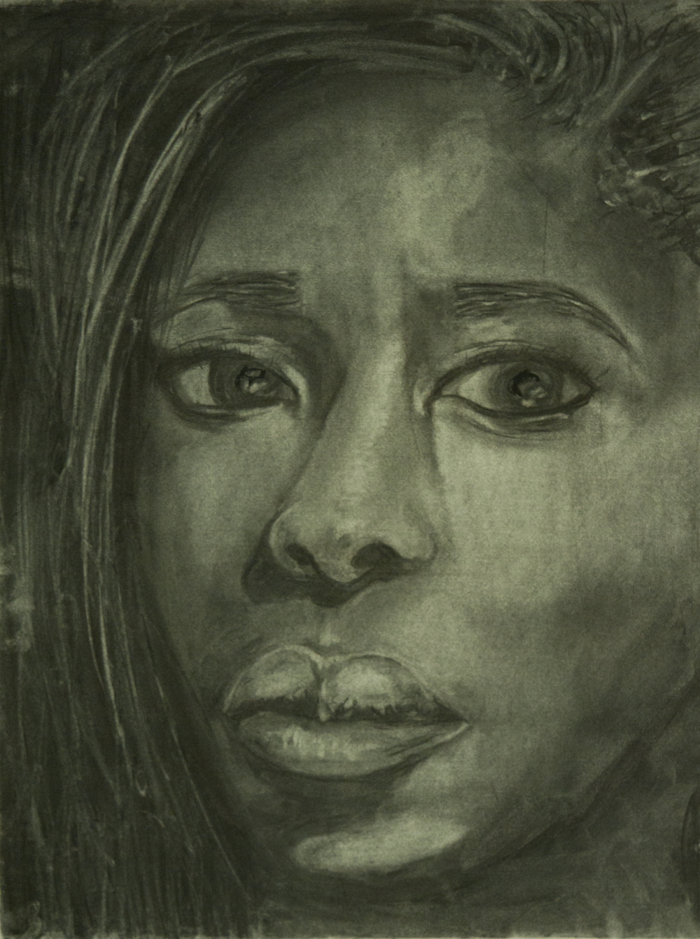 thumbnail of Untitled by Candace Thompson. medium: charcoal