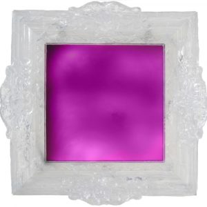 thumbnail of Purple Mirror with Baroque Frame made of mirror, resin. date: 2011. dimensions: 26 x 26 x 5 inches