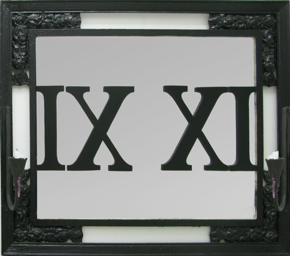 thumbnail of IXXIÂ  - Candle Mirror. medium: mirror, metal, candle. dat: 2011. dimensions: 24 x 20 inches
