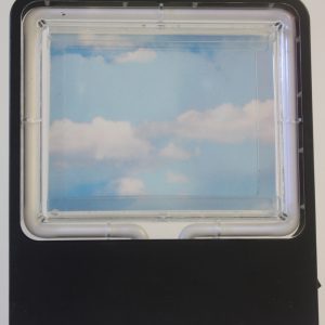 thumbnail of Sky installation made of shadow box, neon lights frame. date: 2011. dimensions: 10 x 8 x 1 inches