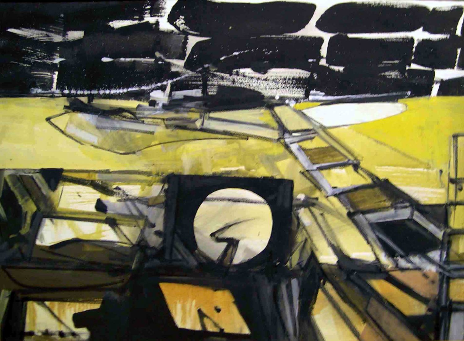 thumbnail of Untitled (Yellow & Black Landscape)