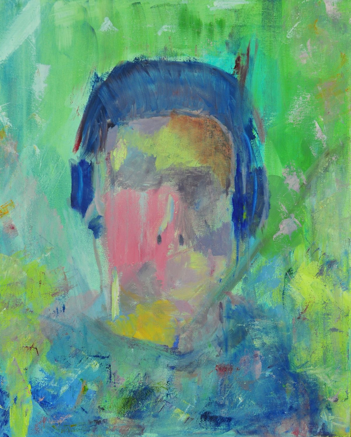 thumbnail of Blur by Oscar Ma. Medium: Oil on Canvas. Size 20 x 16 inches Date 2014