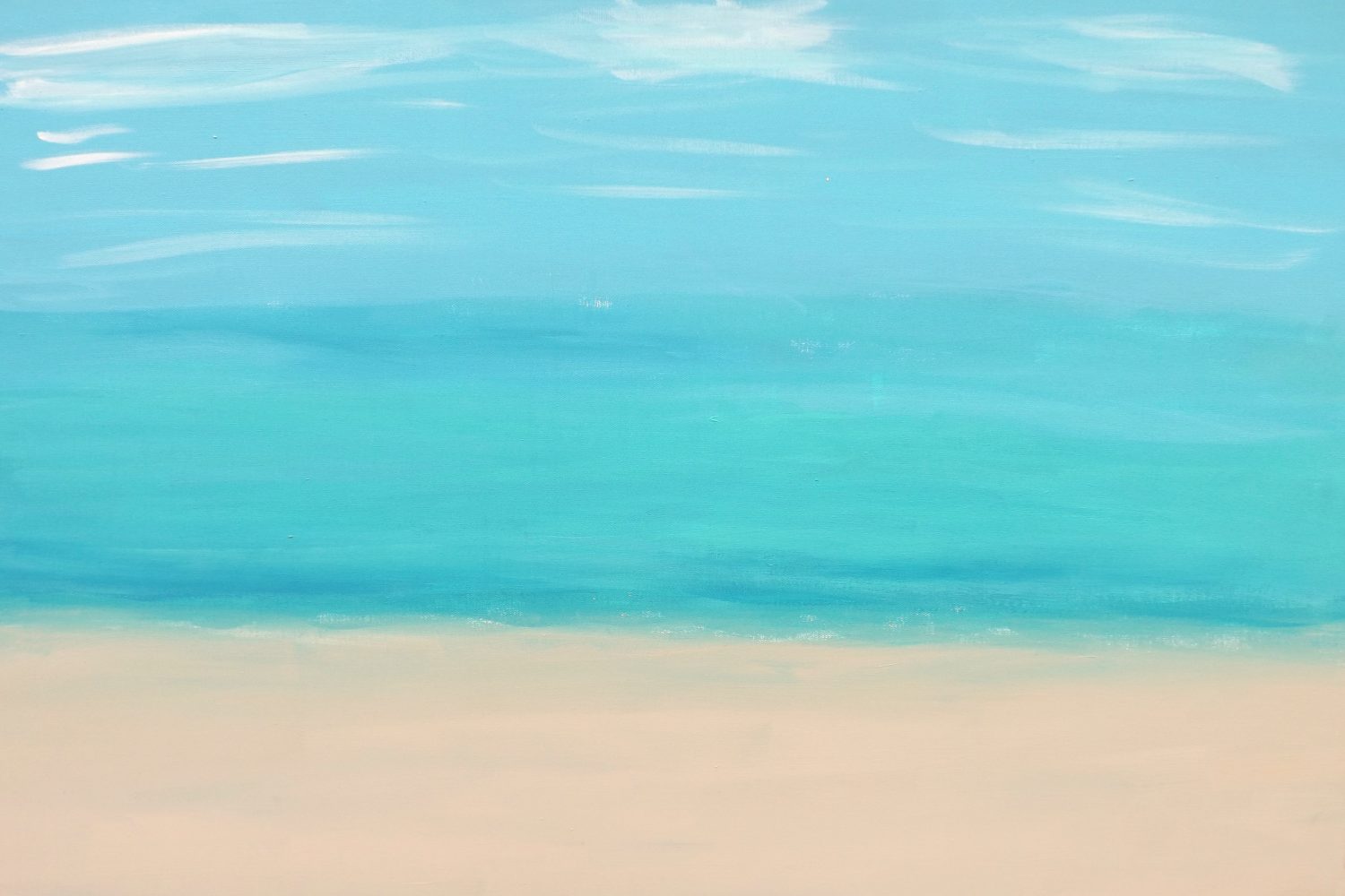 thumbnail of Sand Beach by various artist. Medium: Painted with acrylic on canvas. Date 2013
