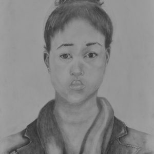 thumbnail of Me, Myself, and I, by Sibulelo Mnisi. Medium: Graphite on Paper. Size 24 x 18 inches Date 2014