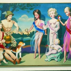 thumbnail of The Judgement of Paris by Charles Bell. Medium: Oil on Canvas. Size 72 x 120 in Date 1986