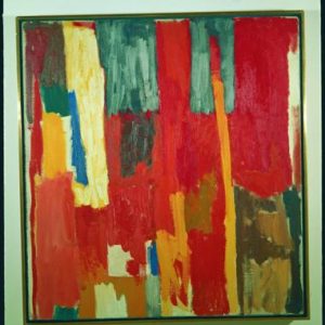 thumbnail of Untitled by George Cavallon. Medium: Oil on Canvas. Size 28 x 26 in Date 1957