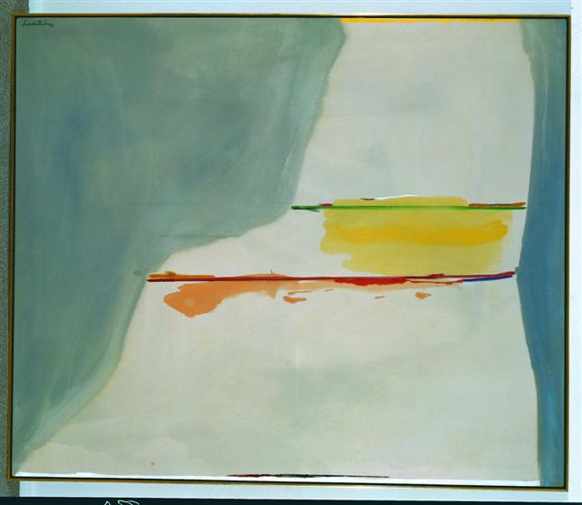 thumbnail of Missing Person Report by Helen Frankenthaler. Medium: Acrylic on Canvas. Size 60 x 72 in Date 1973