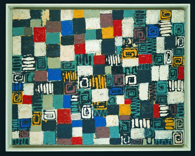 thumbnail of Â Untitled by Lee Krasner. Medium: Oil on Linen. Size 38 x 30 in Date 1949