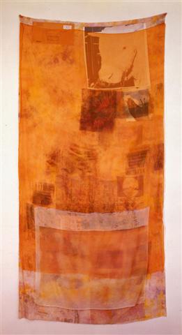 thumbnail of Untitled (Hoarfrost Series) by Robert Rauschenberg. Medium: Mixed Media. Size 86 x 46in Date 1975