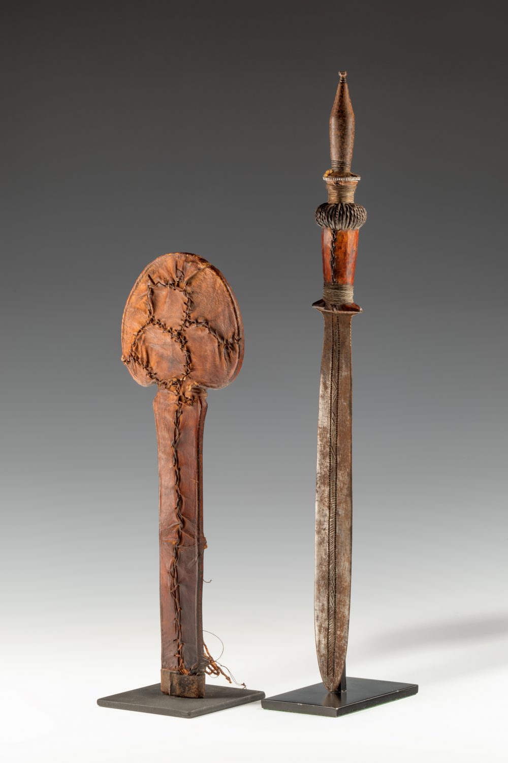 thumbnail of Sword and scabbard from the Suku, Democratic Republic of the Congo