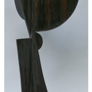 thumbnail of Goddess by American artist Norman Gorbaty. medium: ebonized pine wood. dimensions: 38 x 16 x 8.5 inches. date: 2007