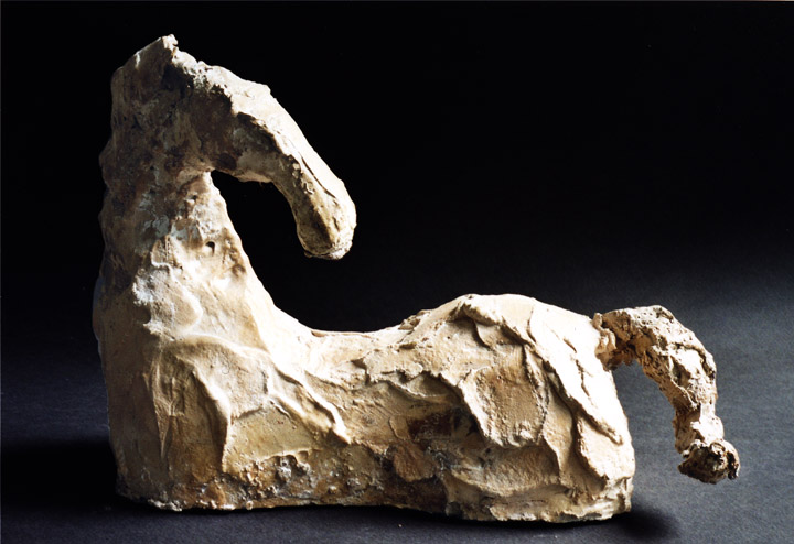 thumbnail of Horse Back by American artist Norman Gorbaty. medium: plaster. dimensions: 7 x 10 x 4.25 inches. date: 1998