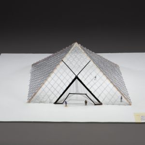 thumbnail of Chelsea Cameron Model of The Pyramid of the Louvre Museum, Paris, France. medium: plexiglass, foam core. date: 2018