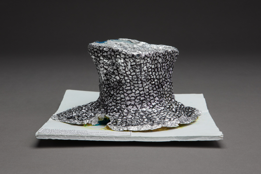 thumbnail of Zhantao Chen Model of Soumaya Museum in Mexico City. medium: Foamboard, aluminum foil. date: 2018