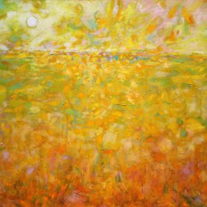 thumbnail of Sun Day by american artist Norman Gorbaty. medium: oil on canvas. dimensions: 25 x 36 inches. date: 2006