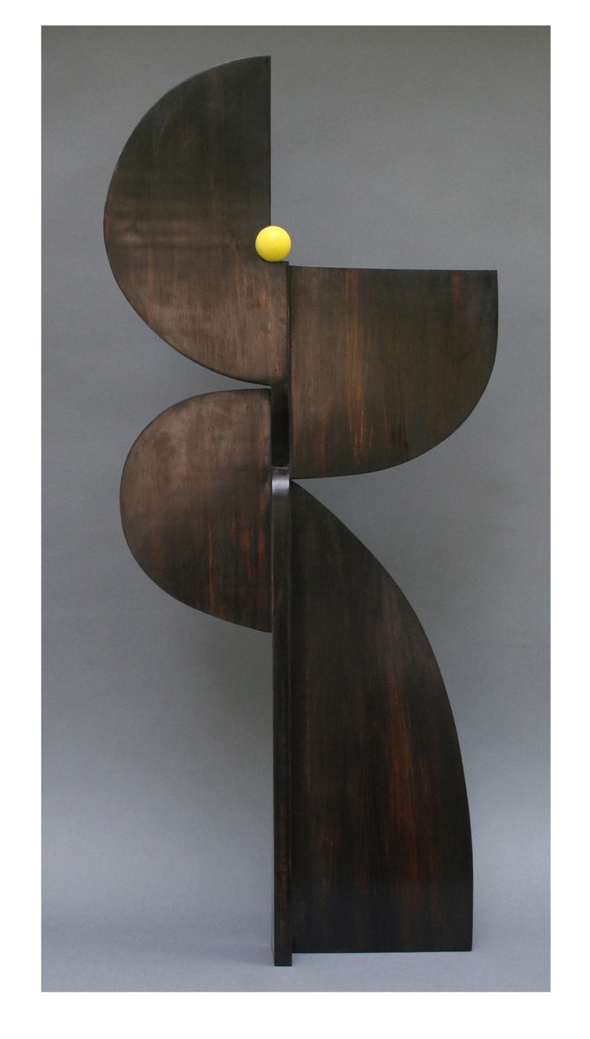 thumbnail of Modern Dancer by American artist Norman Gorbaty. Medium: ebonized pine wood. dimensions: 39 x 17.5 x 4 inches. date: 2007