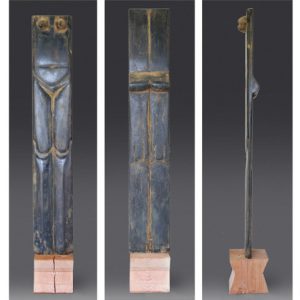 thumbnail of Nude by American artist Norman Gorbaty. medium: basswood. dimensions: 71 x 12 x 6.5 inches. date: 2007