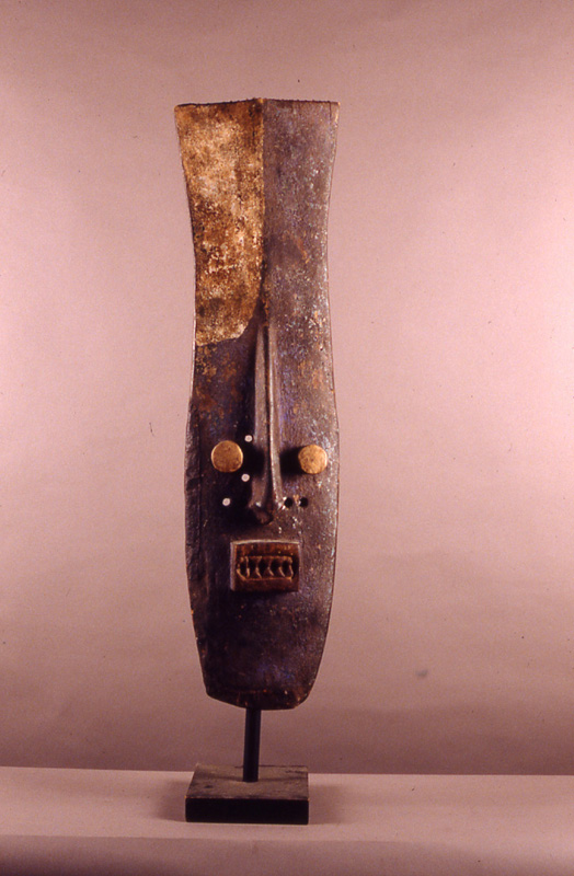 thumbnail of Vertical Mask from Oubi, Liberia/Ivory Coast. medium: wood. date: unknown. height: 28 inches