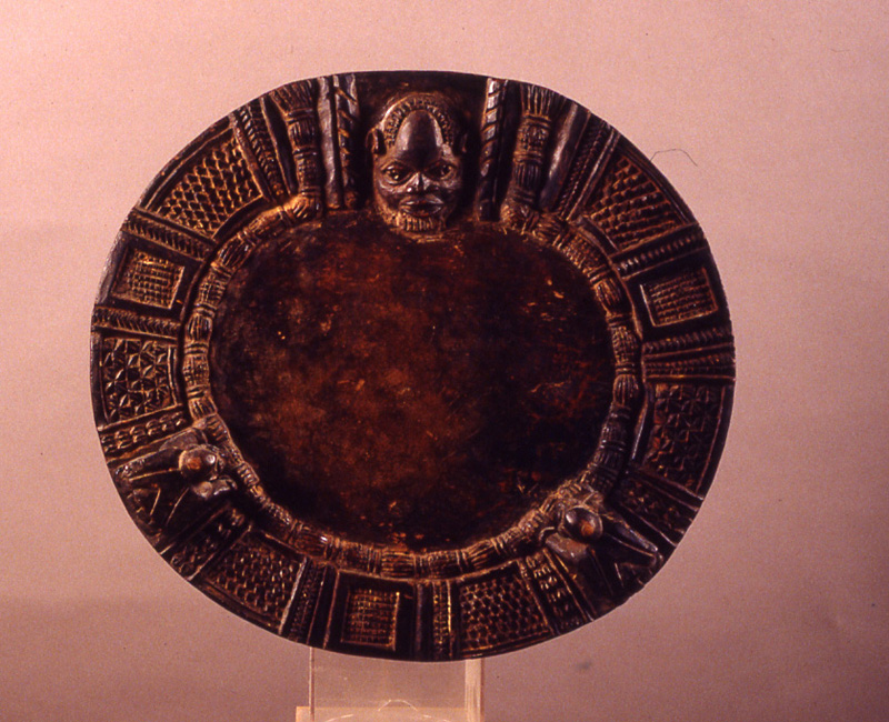 thumbnail of Ifa Divination Tray from Yoruba, Nigeria. medium: wood. date: unknown. height: 12.75 inches