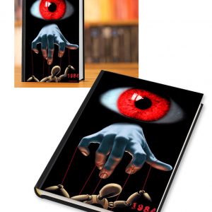 thumbnail of book cover design; 1984 by Leandro Castellanos. medium: digital design. date: 2021. dimensions: 9 x 6 inches
