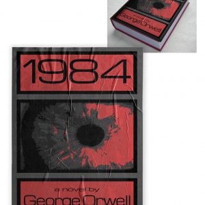 thumbnail of book cover design; 1984 by Michael Gerhardt. medium: digital design. date: 2021. dimensions: 9 x 6 inches