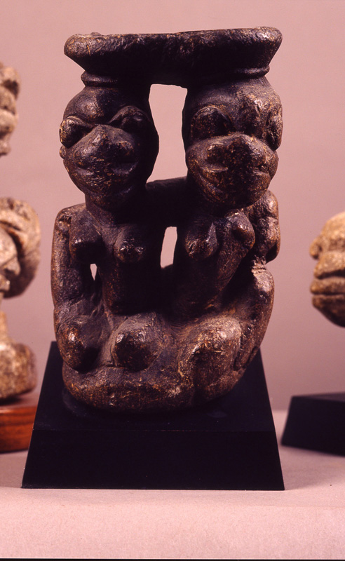 thumbnail of Group of Nomoli (C) from Sape Confederation, Sierra Leone. medium: steatite. date: unknown. height: 7 inches