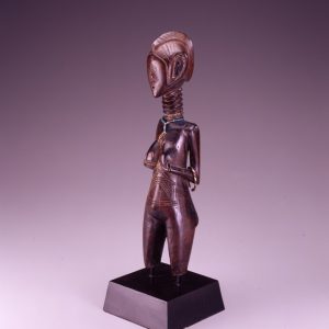 thumbnail of Female Figure from Temne, Sierra Leone. medium: wood. date: unknown dimensions: height: 15 inches