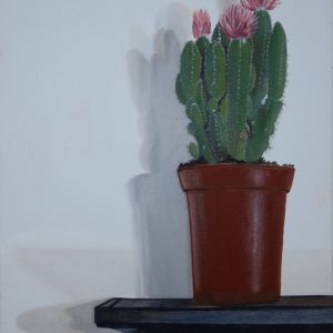 thumbnail of My Lovely Plant by Lixuan Wu. medium: oil on canvas. date: 2021. dimensions: 24 x 18 inches