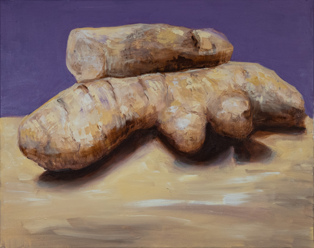 thumbnail of Ginger by Kwai Swan (Daniel) San. medium: oil on canvas. date: 2021. dimensions: 20 x 16 inches
