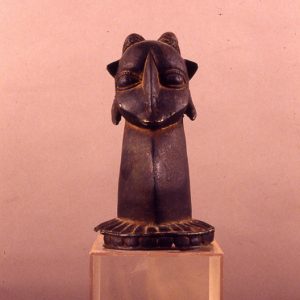 thumbnail of Ram's Head from Owo, Nigeria. medium: bronze. date: unknown. height: 10 inches