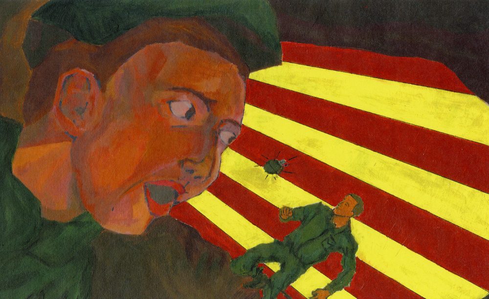 thumbnail of Untitled by artist Kyle Fedus. medium: acrylic on board. date: 2010. dimensions: 20 x 30 inches