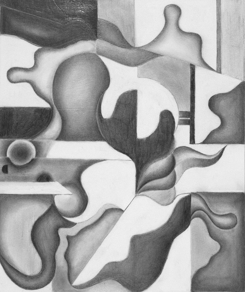 thumbnail of Tonal Composition by Danielle Diaz. medium: graphite on bristol. date: 2021. dimensions: 9 x 7.5 Inches