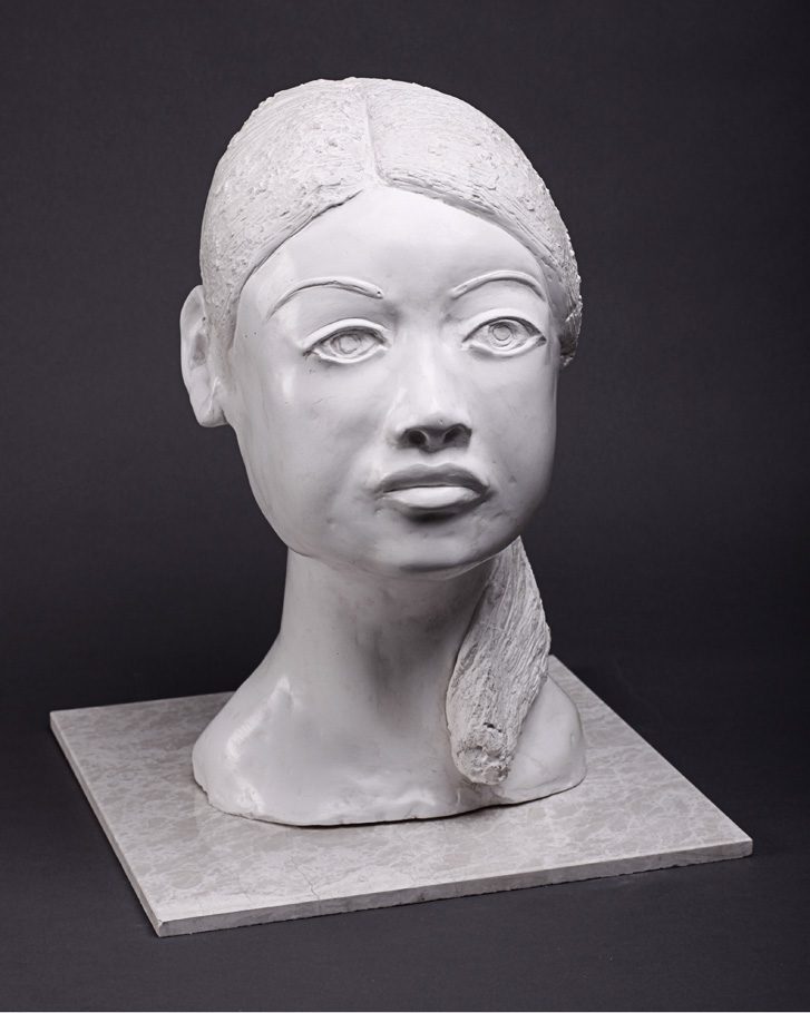 thumbnail of Michelle by artist Stephanie Martin. medium: Plaster. date: 2010. dimensions: 15 x 12 x 12 inches