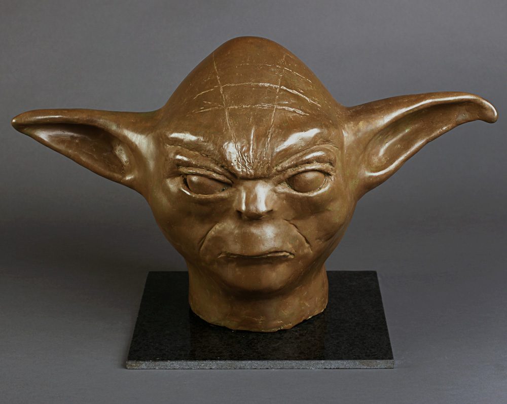 thumbnail of Yoda by artist Matthew Olive. medium: Plaster. date: 2010. dimensions: 15 x 14 x 16 inches