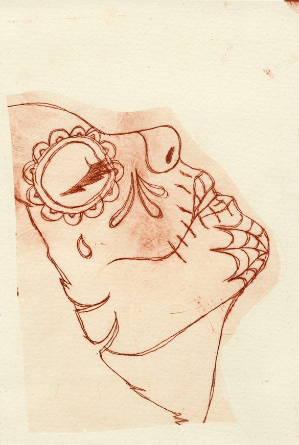 thumbnail of Untitled by artist John Barberii. medium: dry point. date: 2010. dimensions: 7 x 9 inches