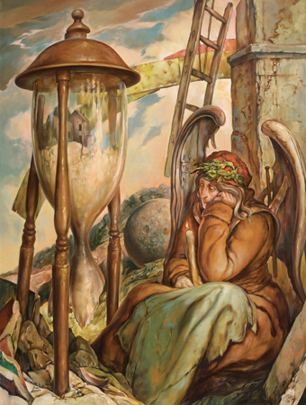 thumbnail of Measure of Time by American artist Samuel Bak. medium: oil on canvas. date: 2006. dimensions: 40 x 30 in