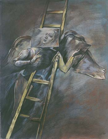 thumbnail of Art of angel on a ladder