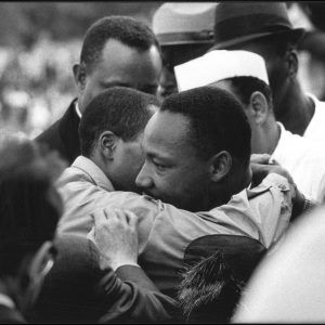 thumbnail of March on Washington Martin Luther King Jr., After delivering his 