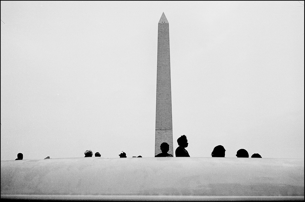 thumbnail of March on Washington- Washington D.C by Dan Budnik. medium: silver gelatin print. date: August, 1963. dimensions: 10.75 x 13.75 inches