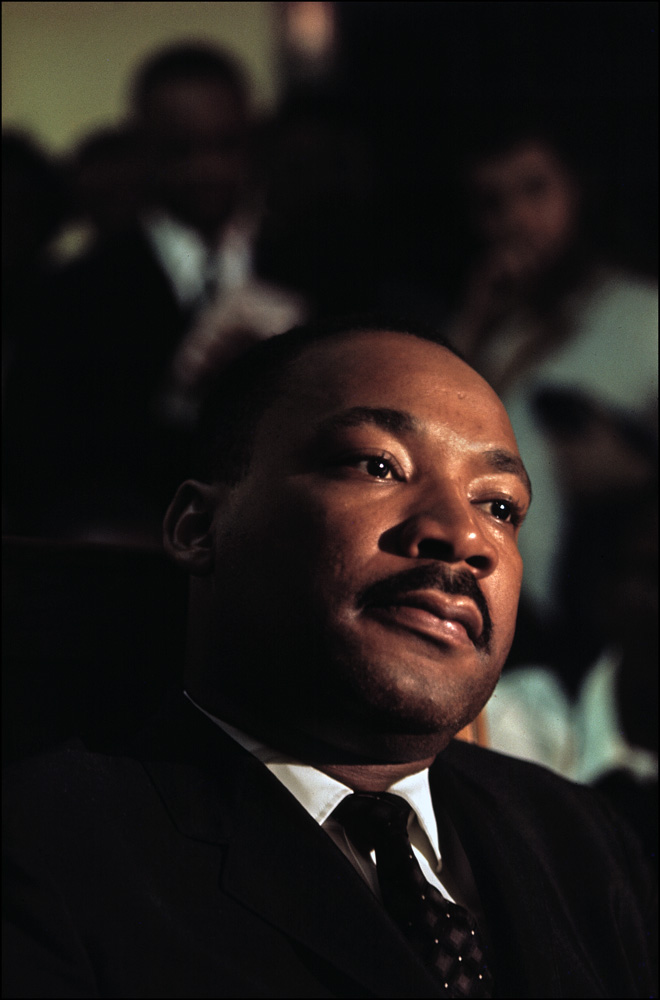thumbnail of Martin Luther King Jr. Bevlah Baptist Church by Dan Budnik. medium: silver gelatin print. date: March, 1965. dimensions: 17.25 x 11.75 inches