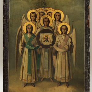 thumbnail of The Assembly of Archangels. artist: unknown. medium: Egg Tempera on Wood. date: unknown.