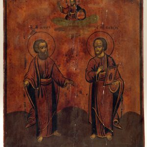 thumbnail of Apostles Peter and Paul. artist: unknown. medium: egg tempera on wood. date: unknown.