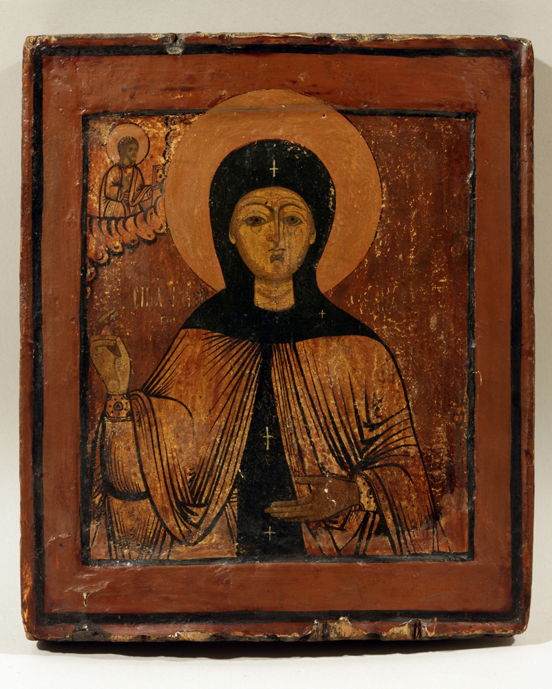 thumbnail of Saint Eudokia. artist: unknown. medium: egg tempera on wood. date: unknown.