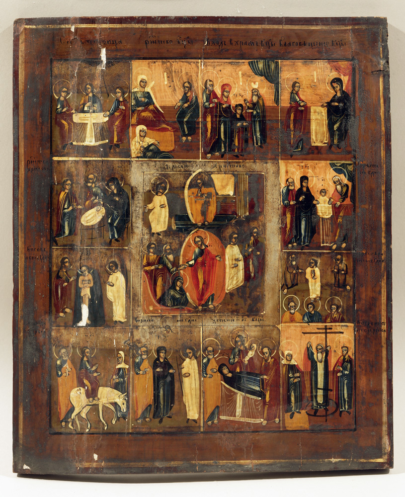 thumbnail of Ecclesiastical Liturgical Calendar. artist: unknown. medium: Egg Tempera on Wood. period: unknown