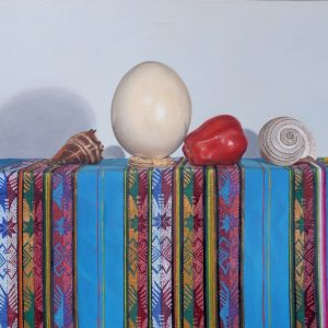 thumbnail of Untitled work by Ecuadorian artist Susana Falconi. medium: oil on canvas. Dimensions: 23 x 18 inches. date: 2006