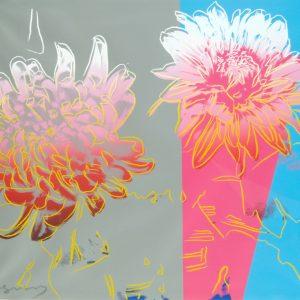 thumbnail of Kiku by Andy Warhol from New York, U.S. medium: Screen print in colors on BFK Rivers paper. date: 1983. dimensions: 19.75 x 25.875 inches.