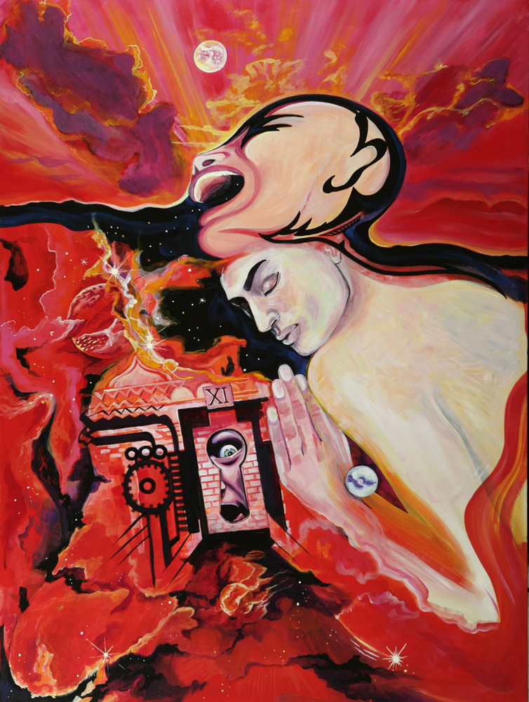 thumbnail of Keyhole by russian american artist Yelena Tylkina. medium: acrylic on canvas. date: 2007. dimensions: 36 x 48 inches