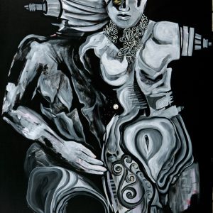 thumbnail of Lovers by russian american artist Yelena Tylkina. medium: acrylic on canvas. date: 2007. dimensions: 36 x 48 inches
