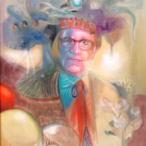 thumbnail of Untitled work by Ecuadorian artist Arturo Pastor. medium: oil on canvas. Dimensions: 24 x 20 inches. date: 2003